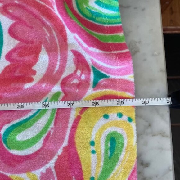 LILLY PULITZER Megan Hooded Tunic Terrycloth Swim Cover Up Pink Flamingos Small - Picture 16 of 17